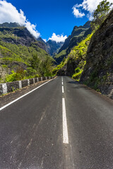 Route de Cilaos, île de la Réunion 