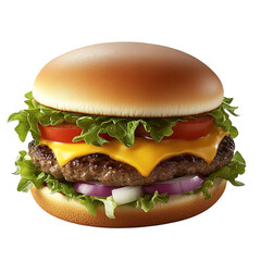 a patty burgur with vegetable