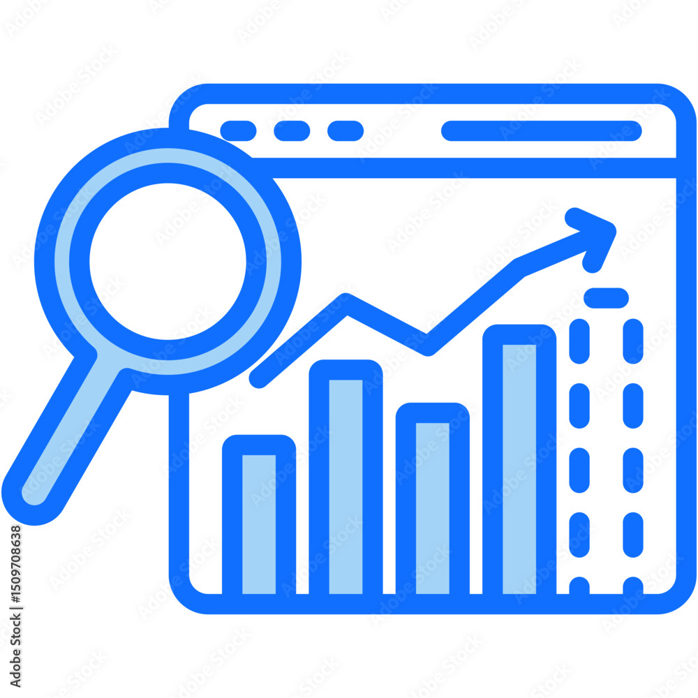 Poster predictive analytics icon