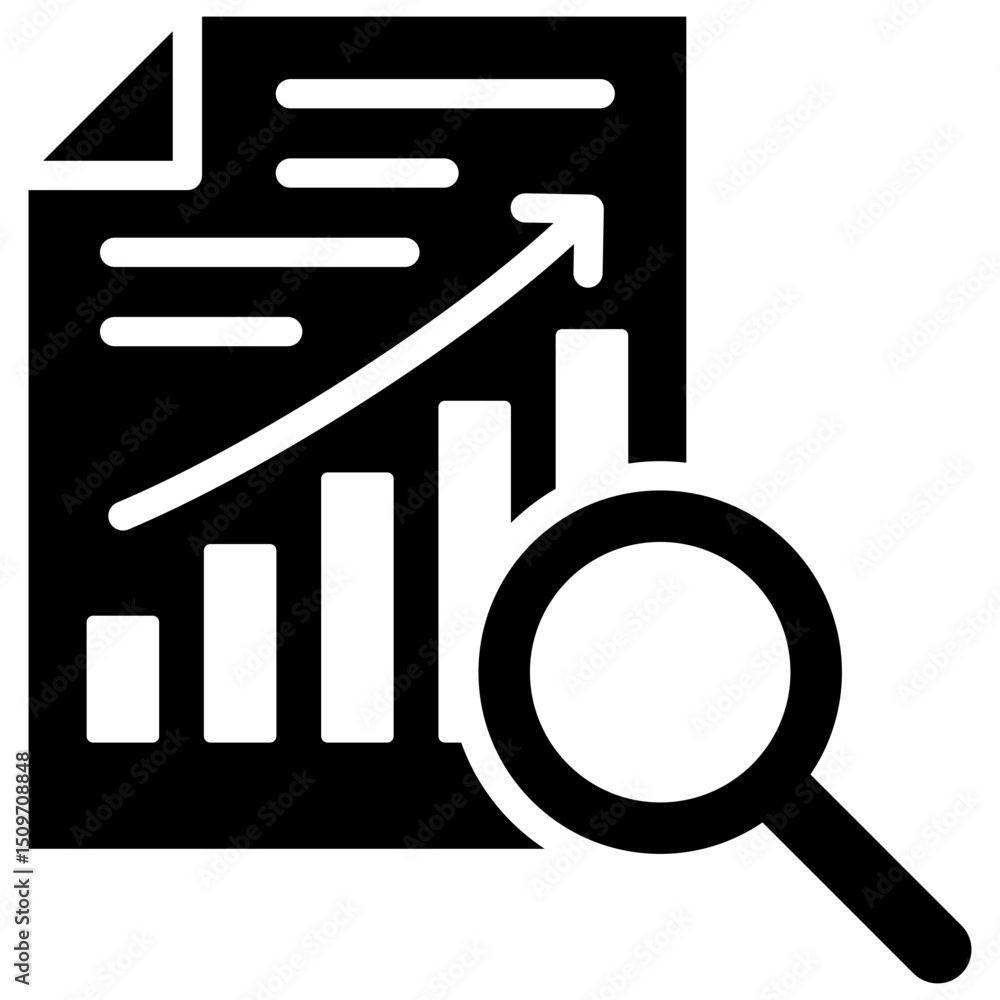 Poster data analysis icon