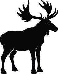 Obraz premium deer silhouette vector