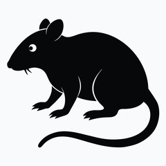 Fototapeta premium silhouette of a mouse