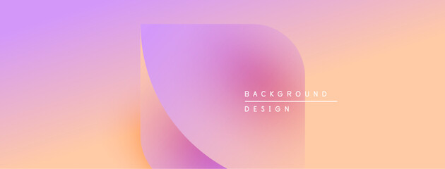 Abstract gradient background. Soft purple, pink, orange hues blend smoothly. Minimalist design with text elements present. Simple, modern aesthetic.