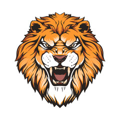 lion head vector illustration