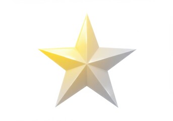 Obraz premium Illustration of a five pointed star with gradient lighting