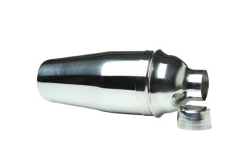 PNG, Metal shaker, isolated on white background