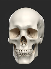 Obraz premium high poly anatomically correct render of human skull