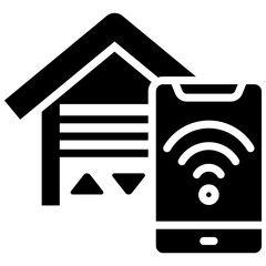 Smart Garage Storage System Icon