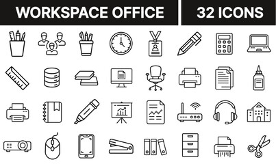 Workspace Bakery Icon Representing Baking Area with Tools and Equipment