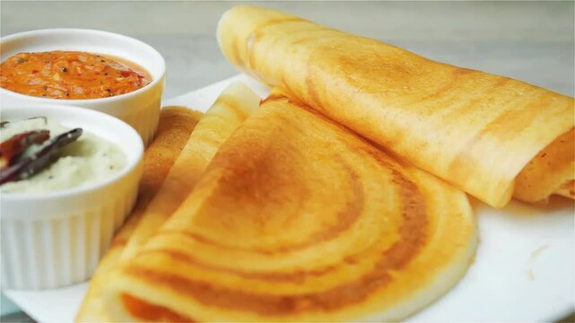 Masala dosa, Mysore, Rava, and Paper Dosa &mdash; iconic South Indian crepes with flavorful fillings, loved globally across American, British, Indian cultures in street stalls, cafes, and restaurants.