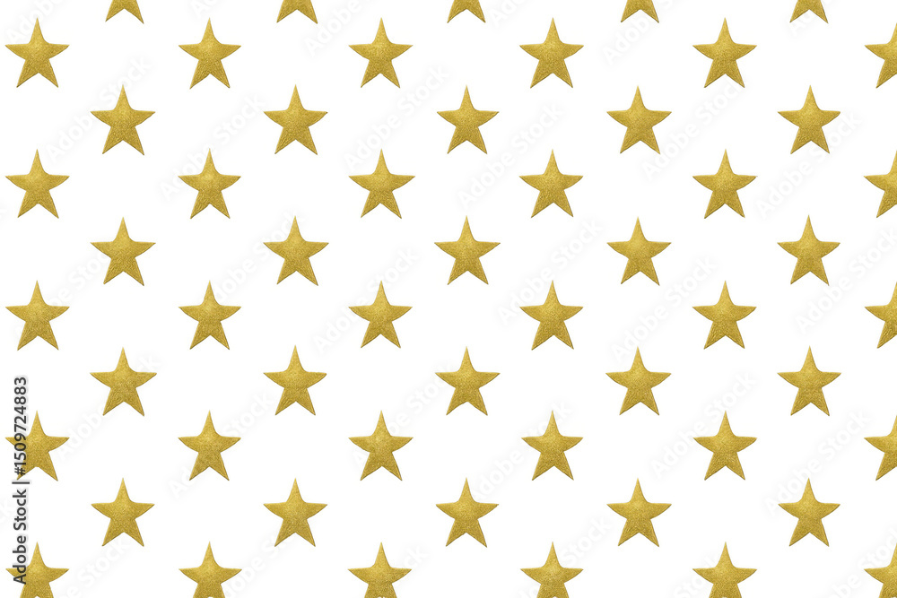 Poster seamless golden star pattern floating over transparent surface, complementing festive designs, digit