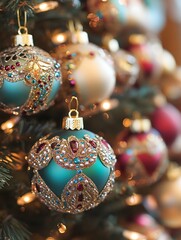 Ornate Christmas ornaments