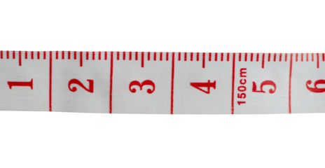 red tape measure tool isolated