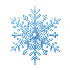 Beautiful light blue snowflake winter design