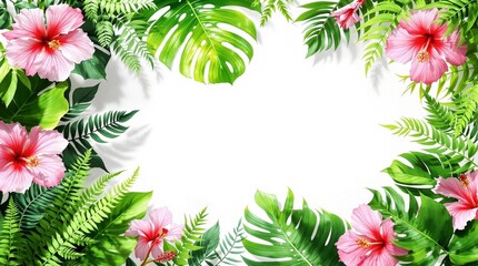 Fototapeta premium Creative Summer Layout with Ample Copy Area