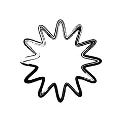 Abstract Starburst Brushstroke