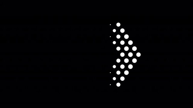 Dotted Arrows Pixel Pointer is a dynamic motion graphics featuring animated arrow with alpha channel. These playful digital pointers combine dotted-line trails with crisp pixel accents, perfect for ap