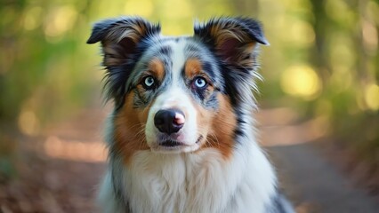 Portrait of an Australian Shepherd