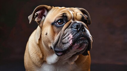 Obraz premium Portrait of an English Bulldog