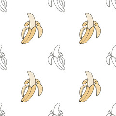 Seamless pattern with bananas