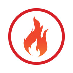 Fire Alert Vector Icon  Security and Fire Extinguishing System Graphic