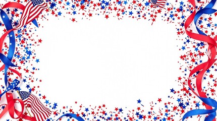 Obraz premium Patriotic USA Background for Independence Day Promotions