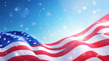 Patriotic USA Background for Independence Day Promotions