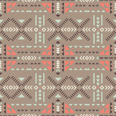 A dynamic tribal motif displaying geometric shapes in diverse colors, emphasizing cultural heritage and artistic expression