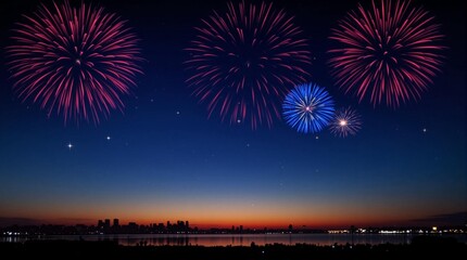 4th of July Background with Space for Your Message