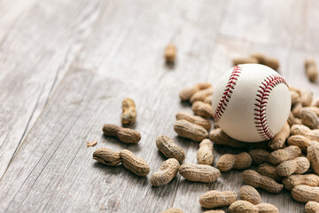 Peanuts Baseball And Copyspace Background