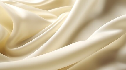 Obraz premium Golden silky satin fabric with smooth waves and elegant shiny texture
