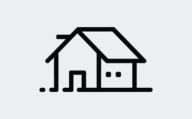 black Bank icon. Suitable for website design, logo, app, template, and up. Bank building, best line icon
