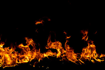 Blaze fire flame texture for banner background.
