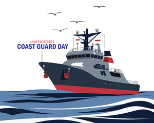 U.S coast guard day design templet