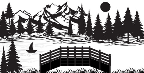 Nature Background Silhouette.