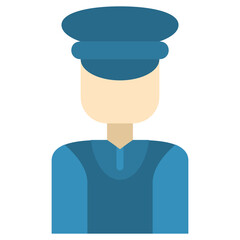 Bellboy icon, Flat Design Style Icon, Hotel Icon Vector