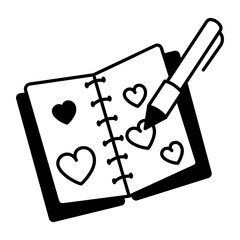 A hand drawn icon showing a teacher card 

