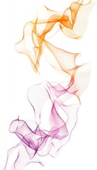 Naklejka premium Abstract swirls of orange and purple
