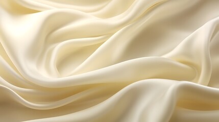Obraz premium White silk and satin fabric with smooth ripples and a luxurious shiny texture