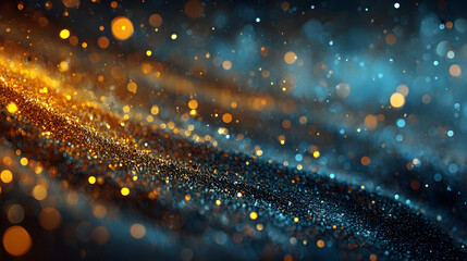 Vibrant abstract image with colorful bokeh lights and shimmering effects.