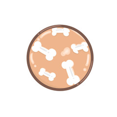 vector illustration of a wooden toy