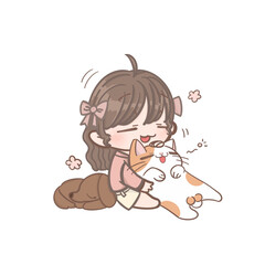 little girl sleeping