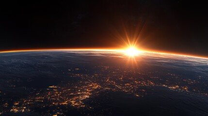 Earth Sunrise from Space (1)