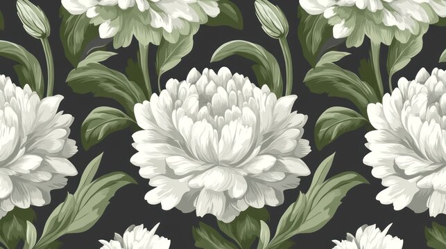 Fototapeta Elegant floral pattern