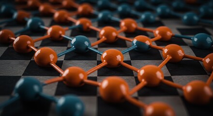 Molecular Structure on Checkerboard Surface