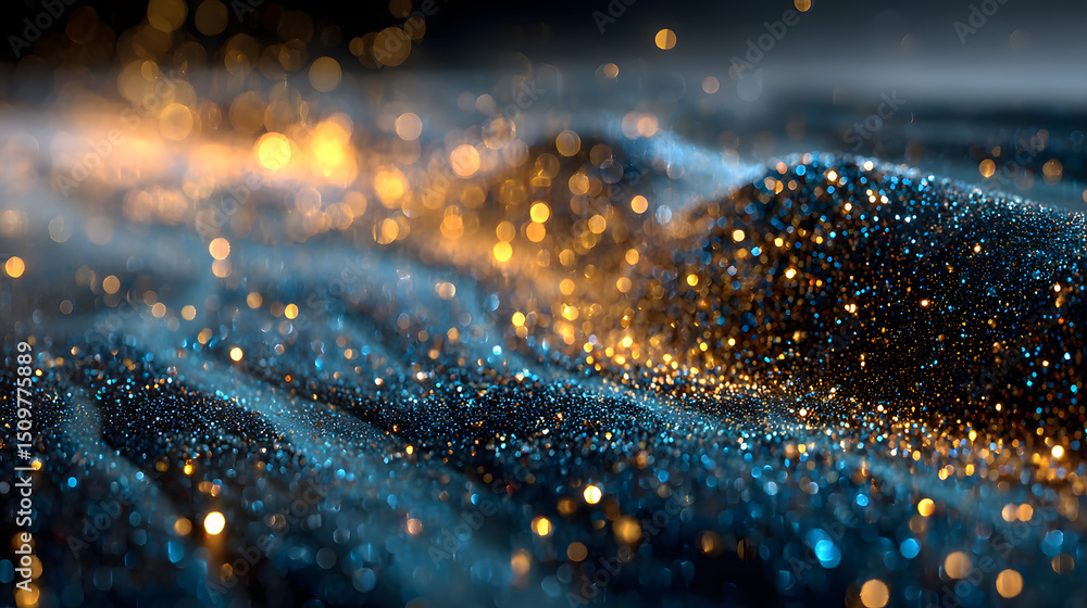 Poster abstract bokeh light patterns creating a dreamy atmosphere.