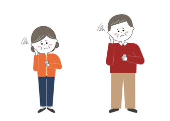 スマホで困るシニア