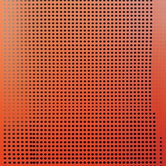 Abstract dotted pattern with a vibrant orange gradient.