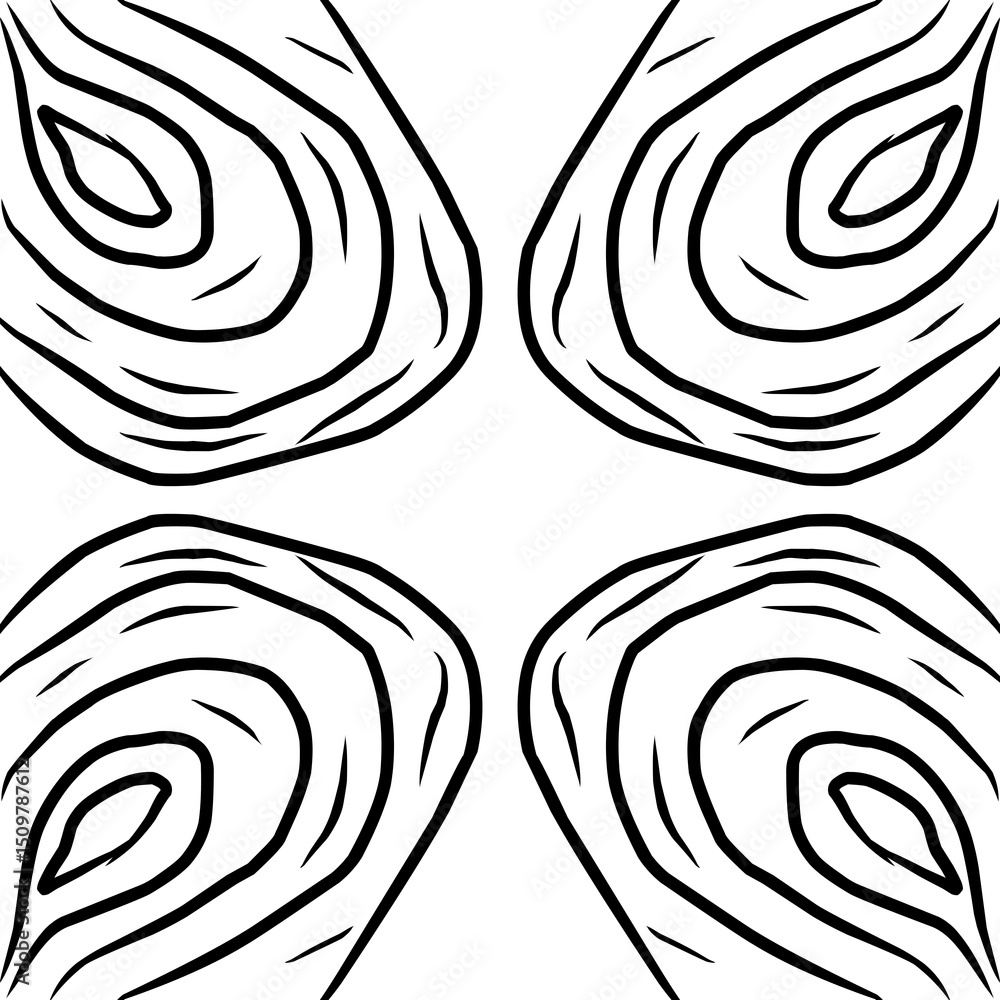 Poster an abstract minimalist design, focusing on a close-up of cross-sectioned tree trunk detail in a blac