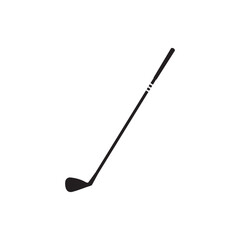 Golf stick silhouette vector flat illustration design.